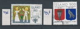 IJSLAND        Y/T     496 / 497      (O ) - Used Stamps