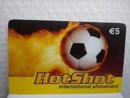 Prepaidcard Belgium Hotschot Football  Used Rare - Cartes GSM, Recharges & Prépayées