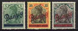 Danzig 1920 Mi 21; 24-25 * [021114L] - Mint