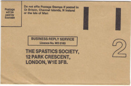 GB - Regno Unito - GREAT BRITAIN - UK - Prepaid Cover For The Spastics Society, London - New - Covers & Documents