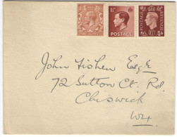 GB - Regno Unito - GREAT BRITAIN - UK - 1937 - No Canceled - Viaggiata Per Chiswick, England - Storia Postale