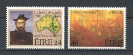 IRLANDE 1988 N° 646/647 ** Neufs = MNH Superbes Cote 4,25 € O'Hara Burke Carte Peintures Paintings Rebellion Eureka Aust - Unused Stamps