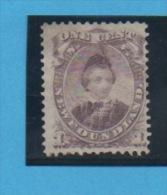 CANADA , TERRE-NEUVE Yvert N° 20 - 1865-1902