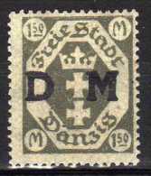 Danzig Dienstmarken 1922 Mi 22 * [021114L] - Oficial