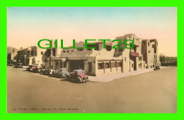 SANTA FE, NM - LA FONDA HOTEL - ANIMATED WITH OLD CARS - THE ALBERTYPE CO - PUB. BY ZOOK´S PHARMACY - - Santa Fe