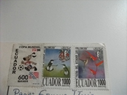 STORIA POSTALE FRANCOBOLLO COMMEMORATIVO ECUADOR BAHIA DE SALINAS - Ecuador