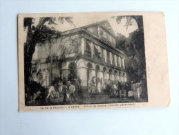 Carte Postale Ancienne : ILE DE LA REUNION : SAINT-DENIS : Palais De Justice , Journée D' Elections , Timbre 1909 - Saint Denis