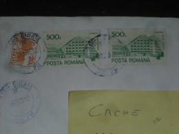 LETTRE ROUMANIE ROMANIA ROMANA AVEC YT 3973 ET 3976E - AUBERGE BRASOV - HOTEL - - Cartas & Documentos