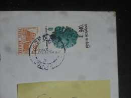 LETTRE ROUMANIE ROMANIA ROMANA AVEC YT 3973 ET 4167 - AUBERGE BRASOV - ARBRE TREE FRENE - - Cartas & Documentos