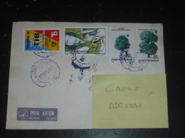 LETTRE ROUMANIE ROMANIA ROMANA AVEC YT 4199 4186 4166 4163 - ARBRE TREE CHENE ERABLE - POISSON FISH ESTURGEON - FOIRE - - Storia Postale