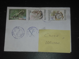 LETTRE ROUMANIE ROMANIA ROMANA AVEC YT 4157 4221 4222 - PREHISTOIRE DINOSAURE - LAPIN LAPEREAU MOUTON AGNEAU - - Storia Postale