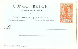 LBL20 - CONGO BELGE - EP CP 10c ROUGE NEUF - Covers & Documents