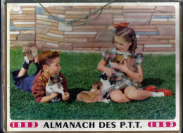 Calendrier 1953, Almanach Des PTT,postes,29 X 21,5 Cm.departement 26 Drome,une Belle Nichèe,enfants Chiens - Tamaño Grande : 1941-60