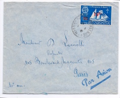 SAINT PIERRE ET MIQUELON  - 322 SEUL SUR LETTRE - BATEAU LONDRES FRANCE LIBRE - Storia Postale