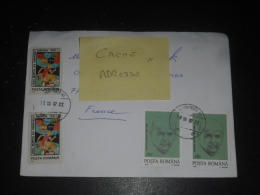 LETTRE ROUMANIE ROMANIA ROMANA AVEC YT 4266 4294 - SPORT JEUNESSE - APOSTU SCULPTEUR SCULPTURE - - Brieven En Documenten