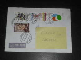 LETTRE ROUMANIE ROMANIA ROMANA AVEC YT 4521 4535 4583 4286 - IONESCU - FLORE FLEUR CLEMATITE - BIJOU PAQUES - - Brieven En Documenten