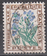 France 1964 Michel Taxe 99 O Cote (2015) 0.30 Euro Myosotis Cachet Rond - 1960-.... Oblitérés