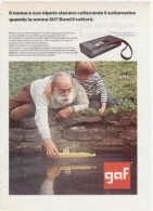 1974 - Macchina Fotografica GAF -  1 Pagina Pubblicità Cm. 13 X 18 - Macchine Fotografiche