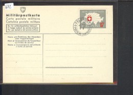 SUISSE MILITAIRE - TIMBRE FELDPOST 17  SUR CARTE - Dokumente