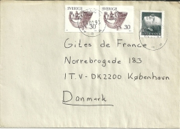 Sverige Malmö >> Danmark Kobenhavn 1993 - Lettres & Documents