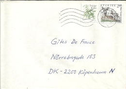 Sverige Ljungby >> Danmark Kobenhavn 1993 / Chevreuil Hert Deer - Lettres & Documents
