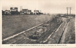 CORMEILLES EN PARISIS (95) LA LIGNE DE CHEMIN DE FER (train) - Cormeilles En Parisis