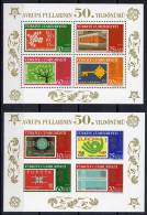 Türkei / Turkey / Turquie 50th Anniversary Of The First Europe Stamp Satz Und 2 Blöcke ** - 2005