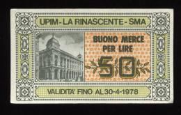 MINIASSEGNO 1978 UPIM DA £50 - [10] Assegni E Miniassegni