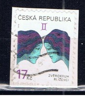 CZ+ Tschechei 2002 Mi 329 Zwillinge - Used Stamps