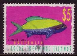 1995 - Cocos (keeling) Islands Marine Life $5 GOLDBACK ANTHIAS Stamp FU - Cocoseilanden