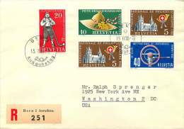 1955  Timbres De Propagande  Zum 320-3  /  Oblitération Allemande - FDC