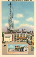 225685-Iowa, Davenport, WOC Radio Broadcasting Station, Linen Postcard, Curteich No 5A-H2206 - Davenport