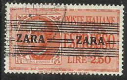 ZARA OCCUPAZIONE TEDESCA GERMAN OCCUPATION 1943 ESPRESSO SPECIAL DELIVERY LIRE 2,50 USATO USED OBLITERE' - Ocu. Alemana: Zara