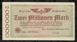 ALLEMAGNE .  BILLET DE 2 MILLION EN MARK . 1923 . - 2 Miljoen Mark