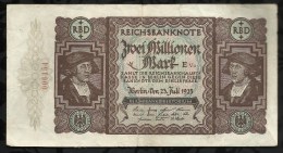 ALLEMAGNE .  BILLET DE 2 MILLION EN MARK . 1923 . - 2 Millionen Mark