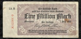 ALLEMAGNE .  BILLET DE 1 MILLION EN MARK . 1923 . - 1 Million Mark