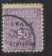 OCCUPAZIONE ANGLO-AMERICANA SICILIA 1943 CENT. 50 USATO USED OBLITERE' - Anglo-american Occ.: Sicily