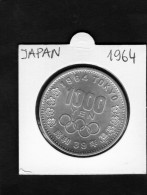 JAPAN 1000 YEN SHOWA OLYMPICS TOKYO 1964    SILVER COIN - Japan