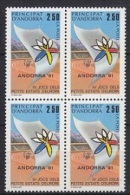 Andorra Fr. 1991 Sportgames European Small States  1v Bl Of 4 ** Mnh (17874) - Usati