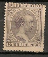 Timbres - Espagne - Colonies Et Dépendances - Puerto Rico - 1894 - 1/2 Mil. - Puerto Rico