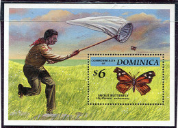 (cl 30 - P43) Dominique** Bloc N° 255 - Papillons - - Dominique (1978-...)