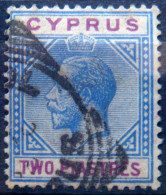 BRITISH CYPRUS 1912 2pi King George V USED Scott65 CV$2.50 - Cyprus (...-1960)