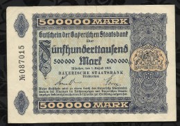 ALLEMAGNE .  BILLET DE 500.000  MARK . 1923 . - 500.000 Mark