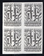 Barcelona Telegrafos S/D   20 Cts  Bl 4 Edifil 14s  Spain Civil War - Barcelona