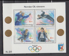 NORVEG      1992      BF    N°   17            COTE    10 € 00 - Blocks & Sheetlets