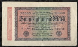 ALLEMAGNE .  BILLET DE 20.000  MARK . 1923 . - 20000 Mark