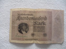 Billet De 100 00 Marc K  De Janvier  1923 - Bestuur Voor Schulden