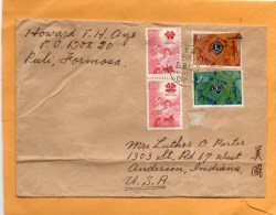 Taiwan Old Cover Mailed To USA - Cartas & Documentos