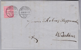 Heimat ZH ANDELFINGEN 1880-05-05 Notariat Brief Nach Winterthur - Cartas & Documentos