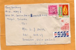Taiwan Old Cover Mailed To USA - Brieven En Documenten